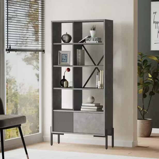 Casarredo Regál BARTU - beton/antracit