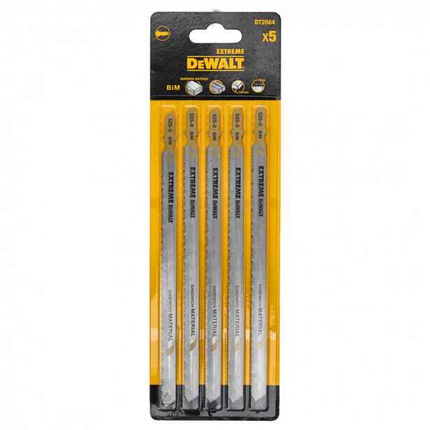 DeWALT - Sada pilových plátků, délka 180 mm, 5 ks DT2084