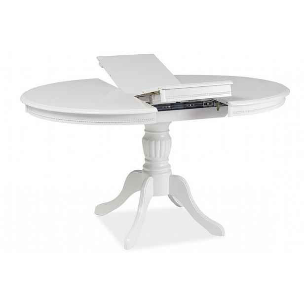Jídelní stůl OLIVIA rozkládací, bílý