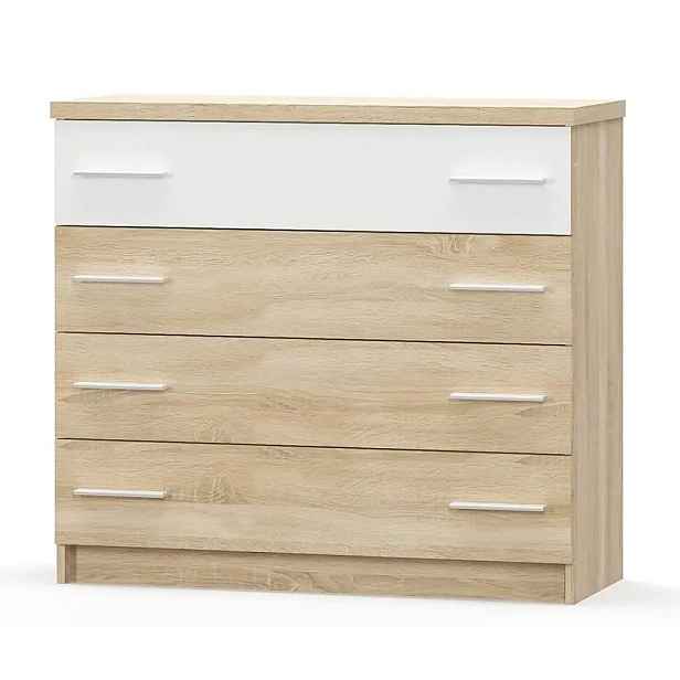 Casarredo Komoda 4S MARKOS dub sonoma/bílá