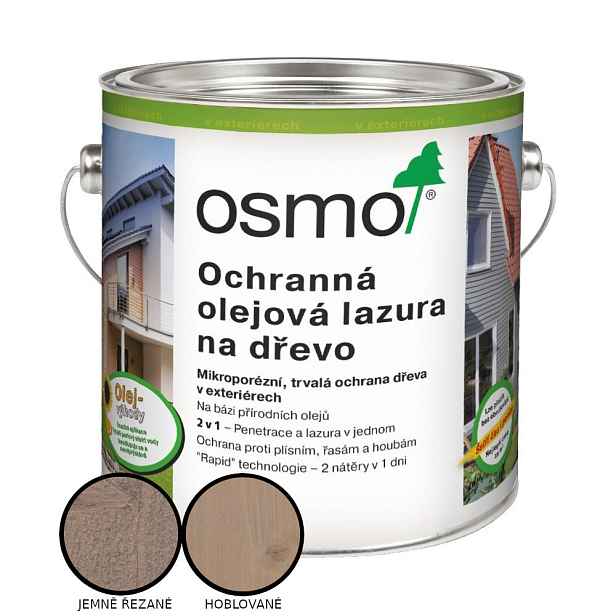 Lazura olejová ochranná Osmo Effekt 1140 stříb. akát 0,75 l