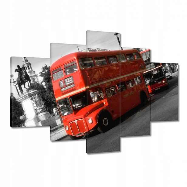 Obrazy 150x105 Červený autobus