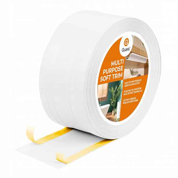 Pvc dokončovací lišta 2v1 samolepicí, bílá 110 mm, 15 m, W4