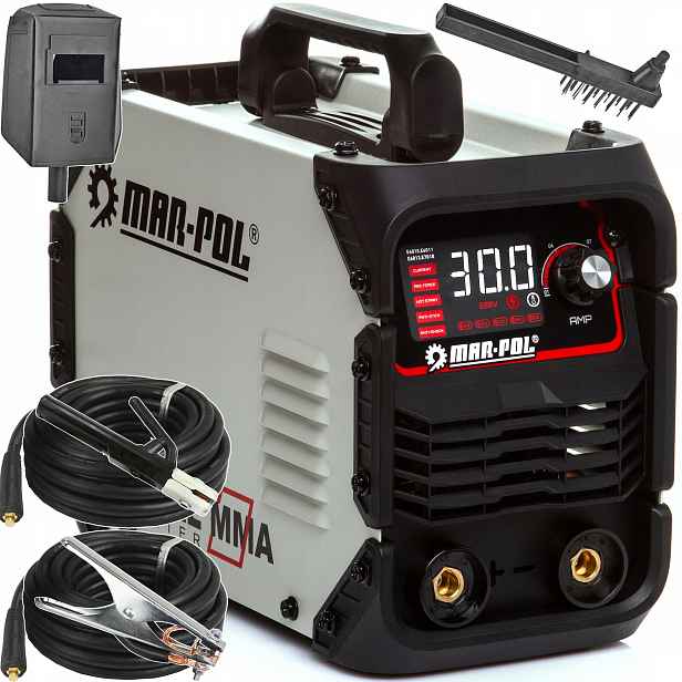 Svářečka invertorová 300A LCD Mma Igbt Tig Lift, maska, kabely