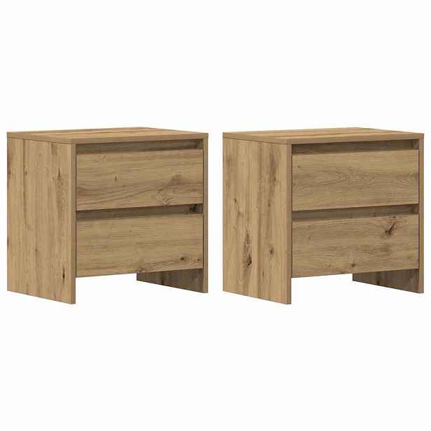 vidaXL Noční skříňka 2 ks Artisanový dub 45 x 34 x 44,5 cm