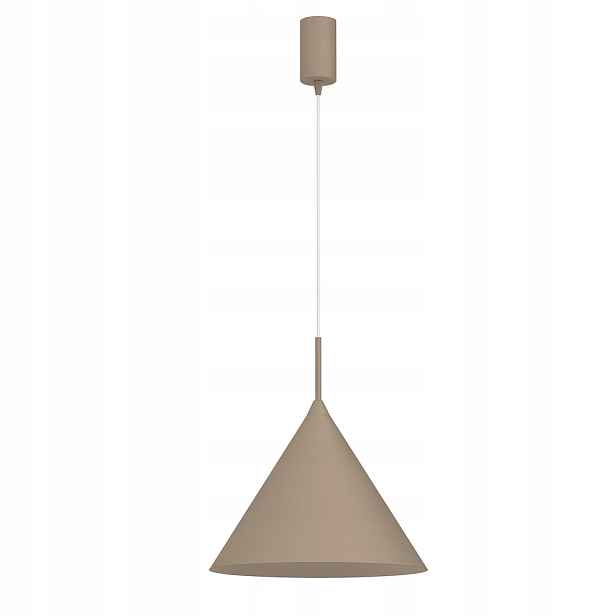 Závěsná lampa Milagro Capital Taupe kašmír Ø32 cm GX53 kužel MLP2469