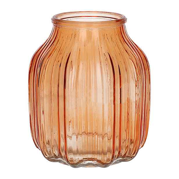 DUIF Skleněná váza SUKO 16cm oranžová