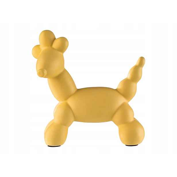 Figurka keramická dekorace ve tvaru balónkového balónu psa pudla 17,5 cm