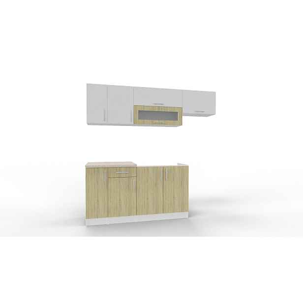 Kasvo MARKÉTA kuch. linka 210 cm Dub Sonoma / bílá