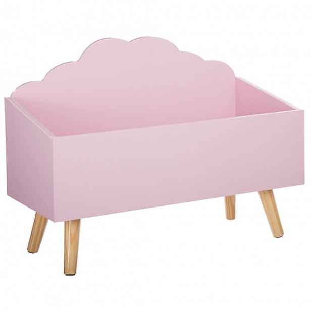 Růžový box na hračky CLOUD