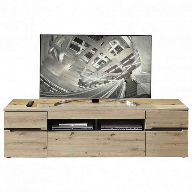 TV DÍL, barvy grafitu, dub artisan, 192/53/47 cm