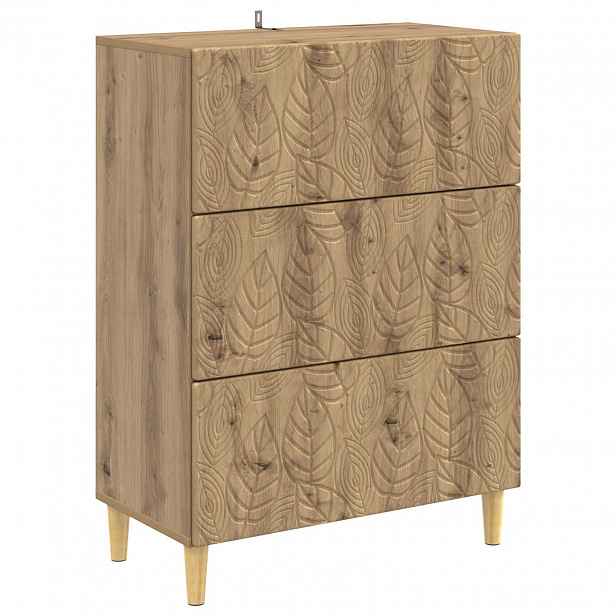 vidaXL Skříň se zásuvkami 66 x 34,5 x 90 cm Kompozitní dřevo