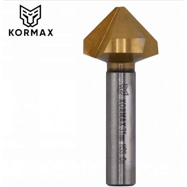 Fréza prohlubovací kuželová 90° kobaltová 31,00 mm 3-břitá Cobalt TiN