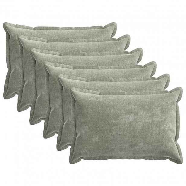 vidaXL Povlak na polštář 6 ks HOUTEN Zelená 40 x 60 cm