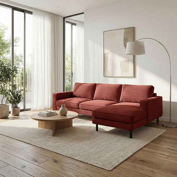 Livetastic ROHOVÁ SEDAČKA, textil, červená
