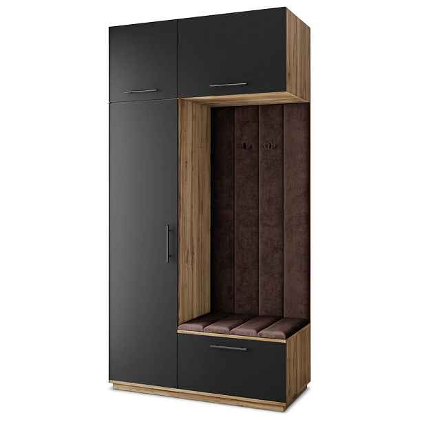 MASSENO MODERNÍ PŘEDSÍŇOVÁ SESTAVA REMA, 120/240/60 cm, dub Wotan