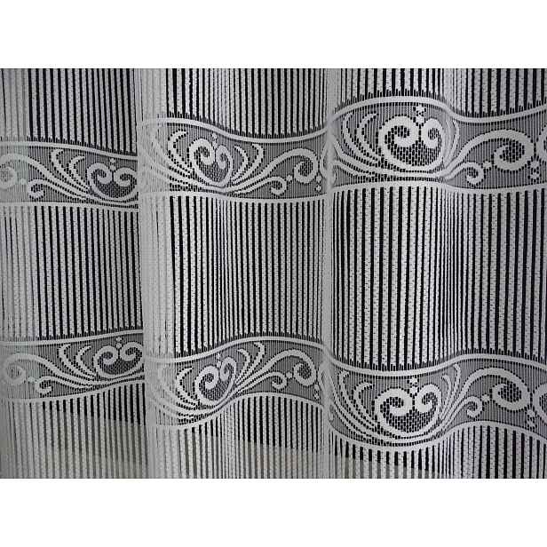 Mg Záclona Esy žakárová záclona s provázky Bílá, modul 300x225cm 36072