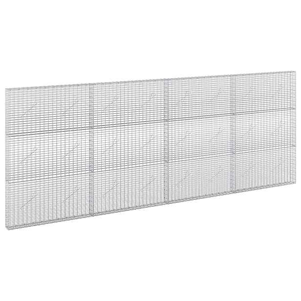 vidaXL Gabion s drátem 5 mm a síťkou 5x2,5 cm 400x10x150 cm