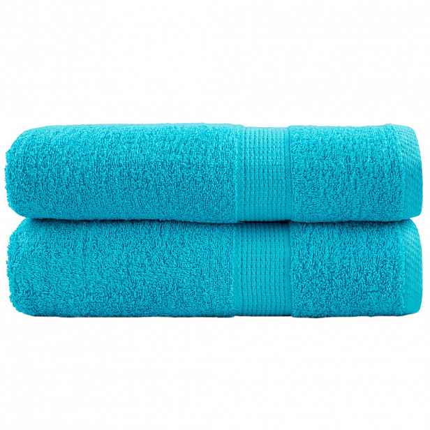 vidaXL Premium ručníky SOLUND 2 ks tyrkysové 70 x 140 cm 600 g/m²