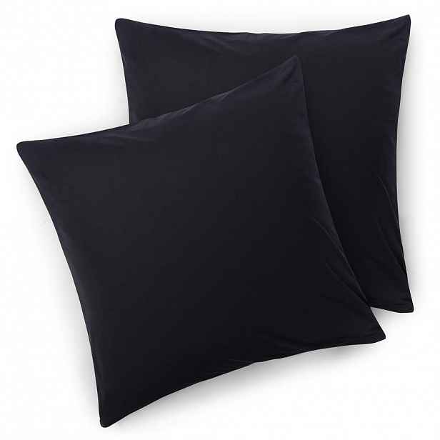Blumtal POVLAK na polštář Agneta 60/60 cm, sada 2 ks, 100% bavlna, černá