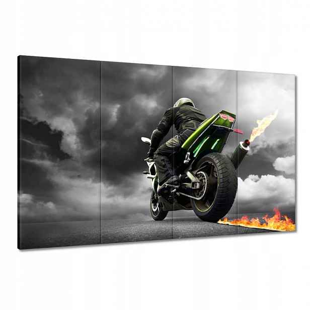 Obrazy 120x80 Zelený závodník
