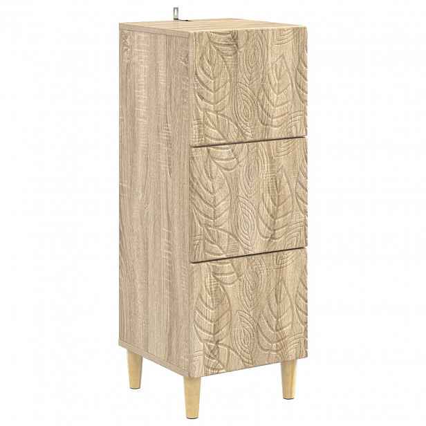 vidaXL Skříň se zásuvkami 33 x 34,5 x 90 cm Kompozitní dřevo