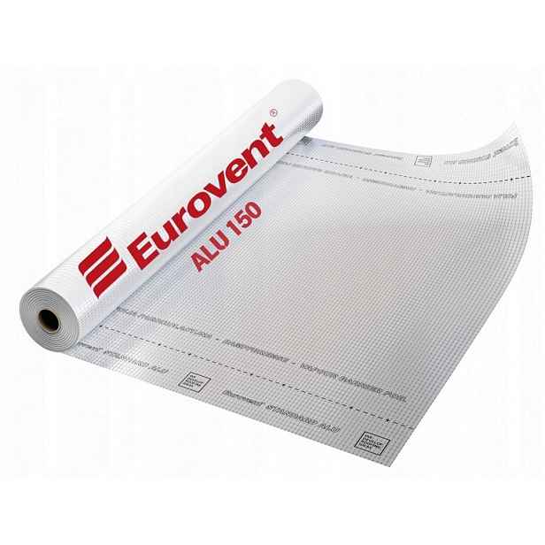 Fólie Parotěsná Aluminiová Vyztužená Parotěsná Eurovent 150 g 30 m²