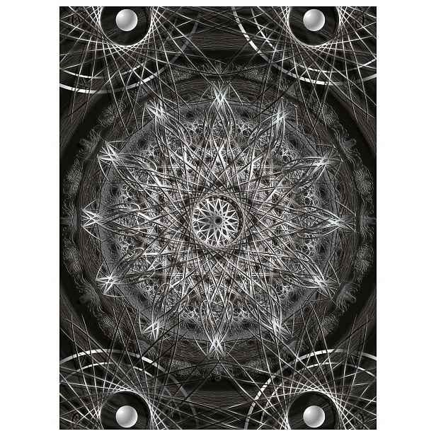 Fototapeta Mandala Vesmírná tmavá Tajemná vinylová 184x254 lepidlo