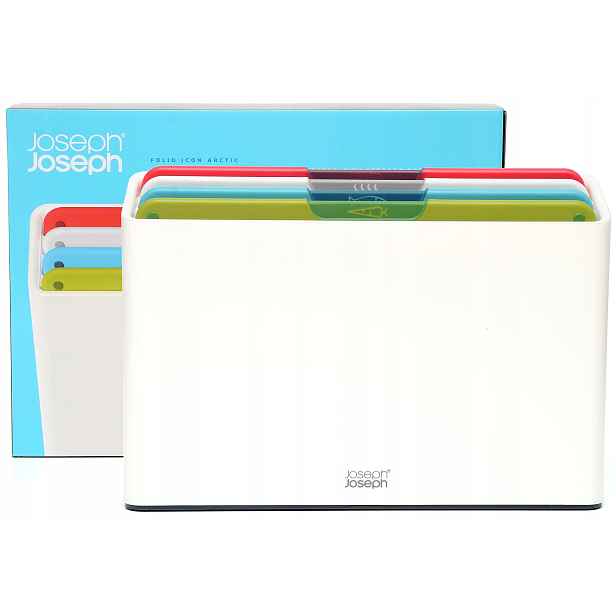 Sada 4 krájecích prkének na stojanu M Arctic Folio Icon Joseph Joseph