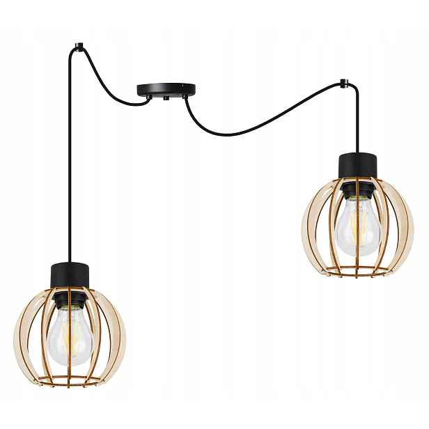 Závěsné Stropní Svítidlo Lustr Do Kuchyně Dřevěná Moderní Boho