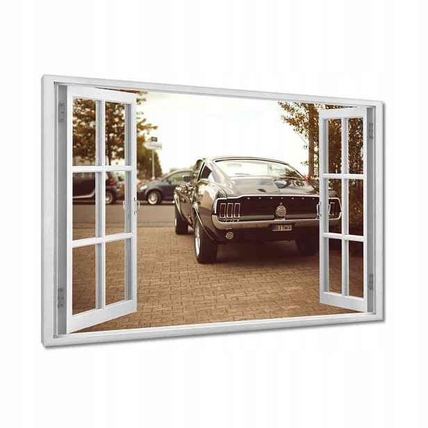 Obrázky 90x60 Ford Mustang Černobílé