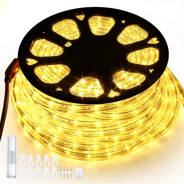 Venkovní Světelná Hadice 1080 Led Světla Teplá Bílá 30 M Led páska NEONIP65