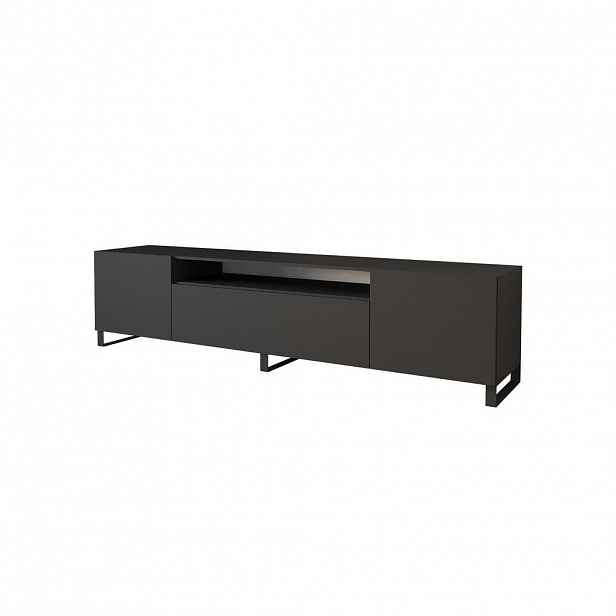 ALTDECOR NÍZKÁ komoda ELIO-S 200 x 53 x 41 cm – černá