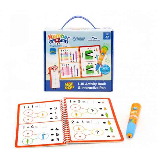 Educational insights Aktivitní sešit Hot Dots® Numberblocks 1-10 a interaktivní pero