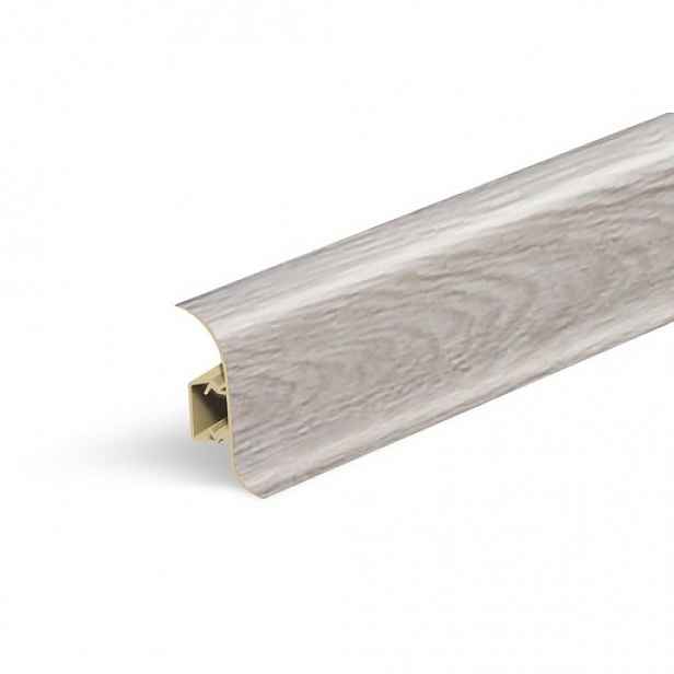 Lišta soklová Naturel Gladstone šedý , PVC délka 250 cm, výška hrany 56 mm, NATNGF0G8
