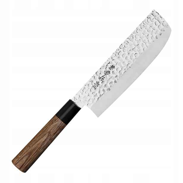 nůž nakiri Kanetsune KC-953 16,5 cm DSR-1K6 58 Hrc tsuchime kovaný