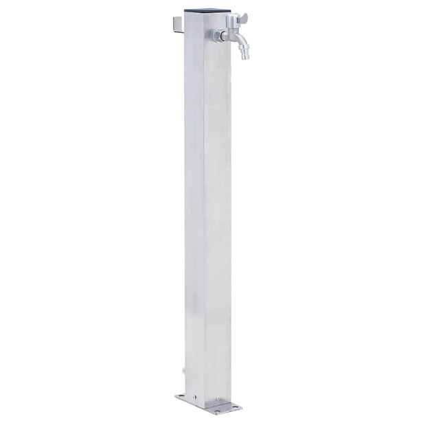 vidaXL Zahradní sloupek na vodu 80 cm nerezová ocel čtvercový