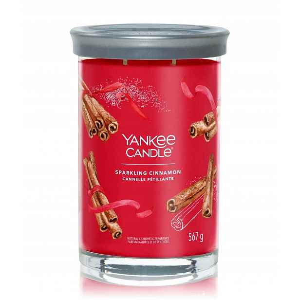 Yankee Candle Sparkling Cinnamon Velká sójová svíčka se dvěma knoty 567 g