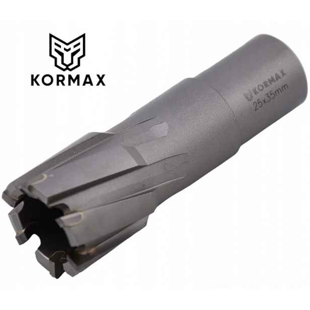 Trepanační fréza s karbidem 25 x 35 mm vrták 25 x 35 Weldon Kormax