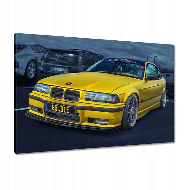 Obrazy 90x60 Zlaté auto Bmw Auto