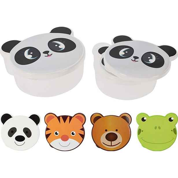 box-sada 4ks, (0,2+0,3+0,4+0,6l) svačina,4druhy(PANDA), plast