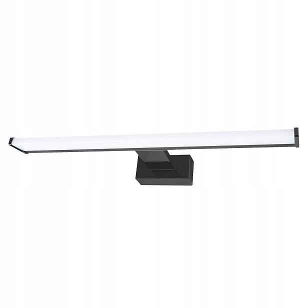 Led koupelnové nástěnné svítidlo 8W 40 cm černé nad zrcadlo IP44 Milagro