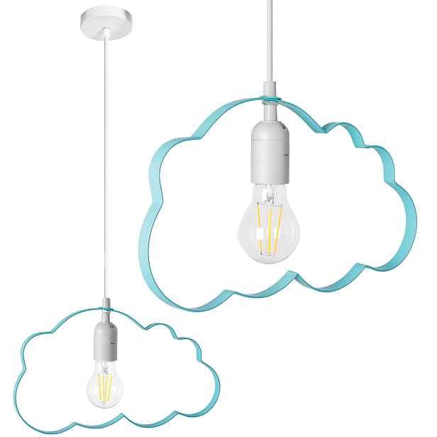 Stropní svítidlo TooLight Cloudie modrá