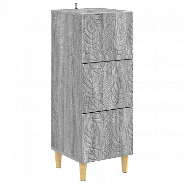 vidaXL Skříň se zásuvkami 33 x 34,5 x 90 cm Kompozitní dřevo