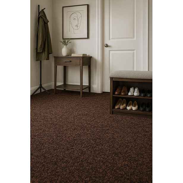 Čistící zóna Robust 132 hnědá, šíře 200 cm, šíře 1,35m,2m, hnědá, pvc, chodba / předsíň, Rinos bv