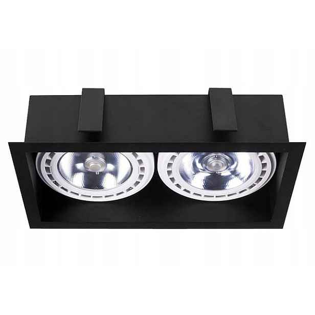 Podomítkové Led svítidlo dvojité černé Downlight Nowodvorski