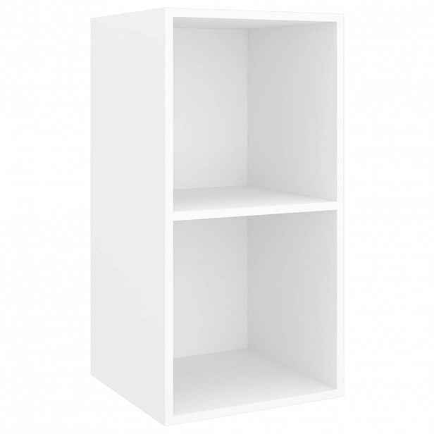vidaXL Nástěnná TV skříňka bílá 37 x 37 x 72 cm dřevotříska