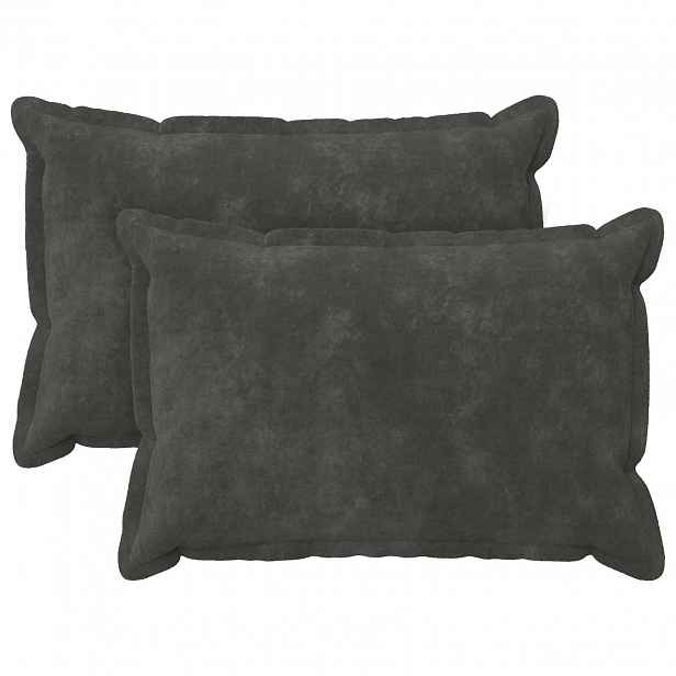 vidaXL Povlak na polštář 2 pcs HOUTEN Antracitová 40 x 60 cm