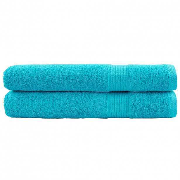 vidaXL Premium ručníky SOLUND 2 ks tyrkysové 80 x 200 cm 600 g/m²