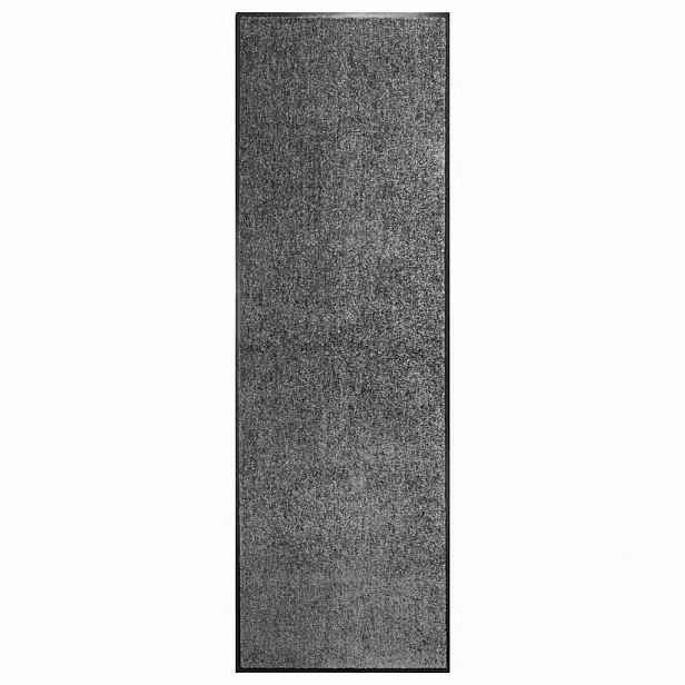 vidaXL Rohožka pratelná antracitová 60 x 180 cm